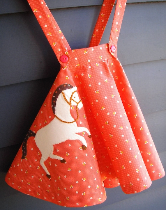 Prancing Pony 50s Pinafore or Swing Skirt - Children's Size 4T