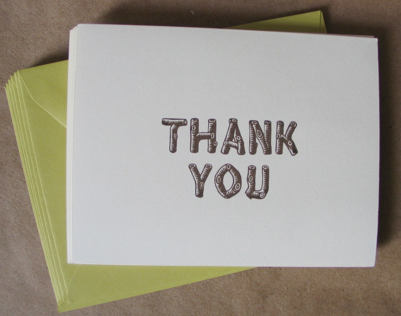 Thank You card set
