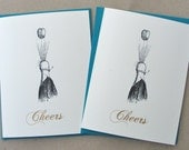 Cheers Happy New Year Gocco Card
