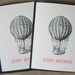 Happy Birthday Vintage Balloon Gocco Card