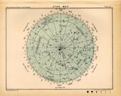 1910 star map 51 original antique celestial astronomy print