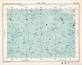 1904 star map 63 original antique celestial astronomy star print