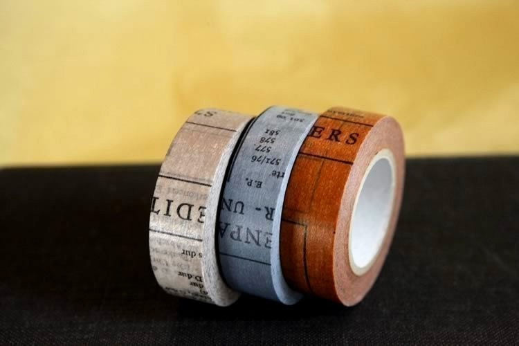 OLDBOOKS Washi Tape Set of 3 Japanese Washi Paper Tape - 147ft total