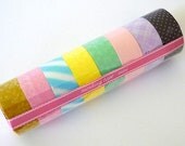Mini Washi Tape Set of 8 Starter Kit LIGHT (B) 157ft total