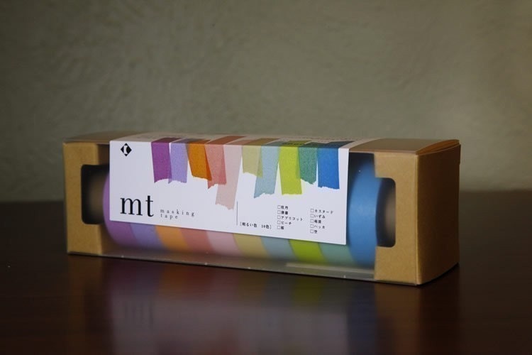 Pretty Japanese masking tape pack of 10 - Light Pastels