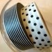 Black and White stripe dots Modern Japanese Masking Washi Tapes Set of 2 - from PrettyTape