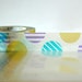 Purple Striped Half Circle Colorful Japanese Washi Tape MT - PrettyTape
