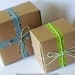 Kraft Gift Boxes 3x3x2 and 4x4x2 BLANKS  - Sample Favor Box Set of 10