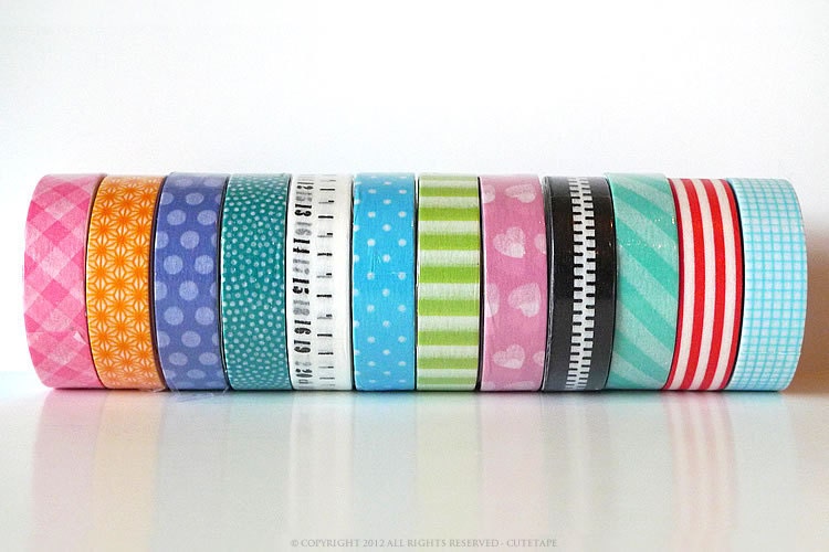 From Sweden Washi Tape Aqua Fan Dots (Chugoku) Paper Tape