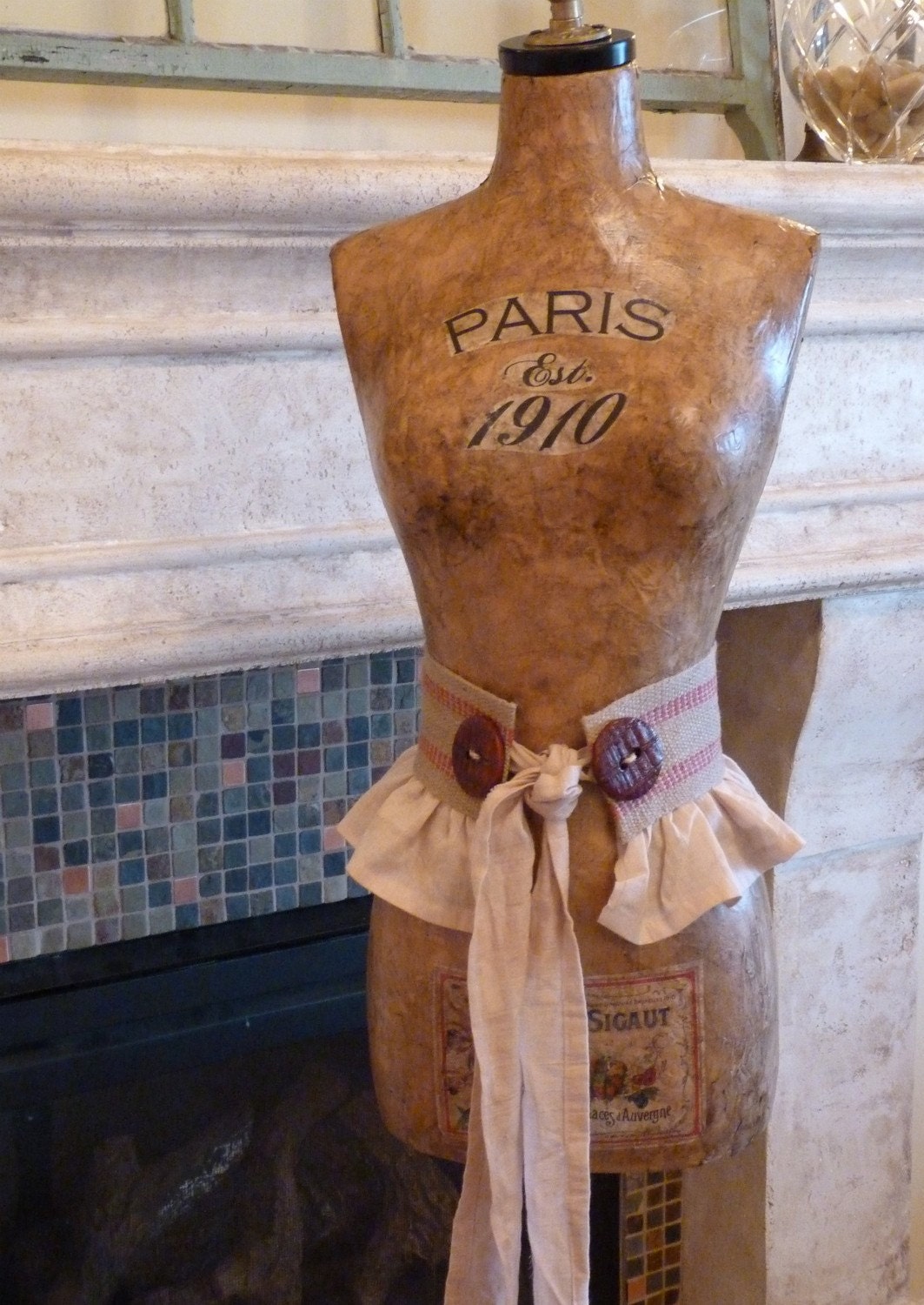 Vintage Inspired Dress Form Mannequin French Paris Art Free Shipping/Layaway Available