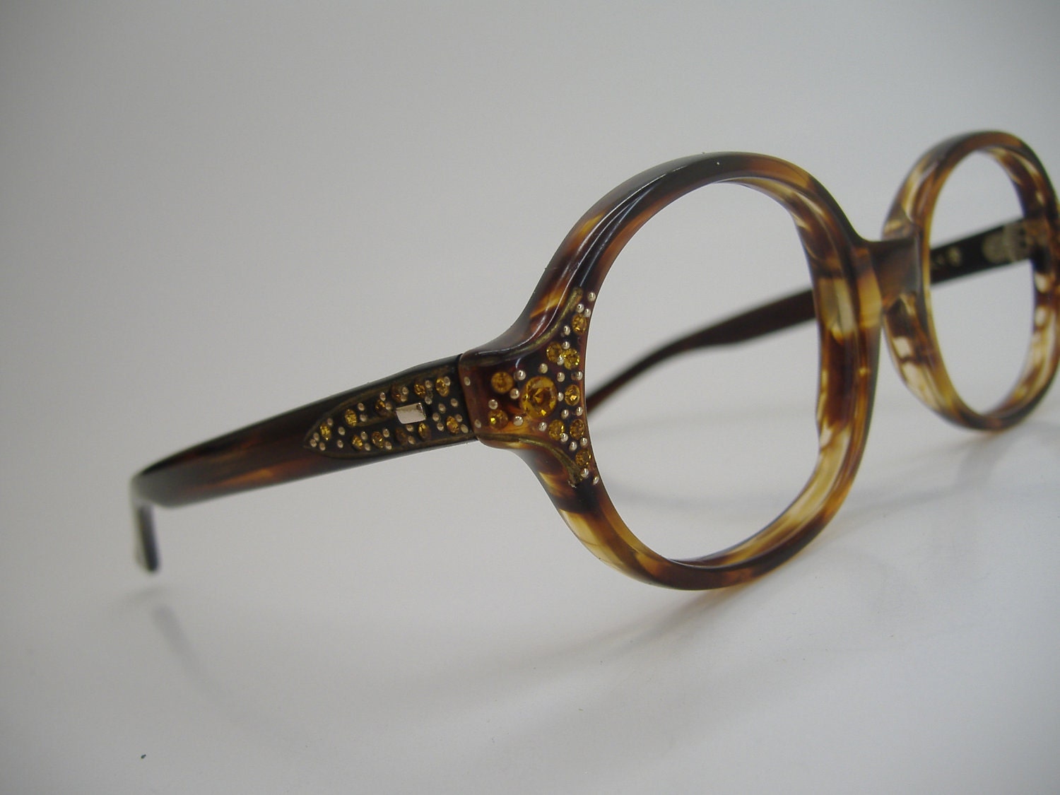 Vintage Tortoise Oval Cateye Eyeglasses Eyewear Frame Safilo