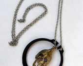 worship moon skull unisex necklace