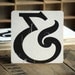 Letterpress Ampersand Coasters