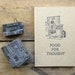 Letterpress Retro Notebook. Food for thought