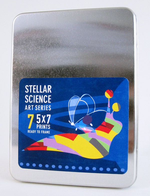 7 Illustrations - Stellar Science Series Collector's Box Set - Original Science Illustration