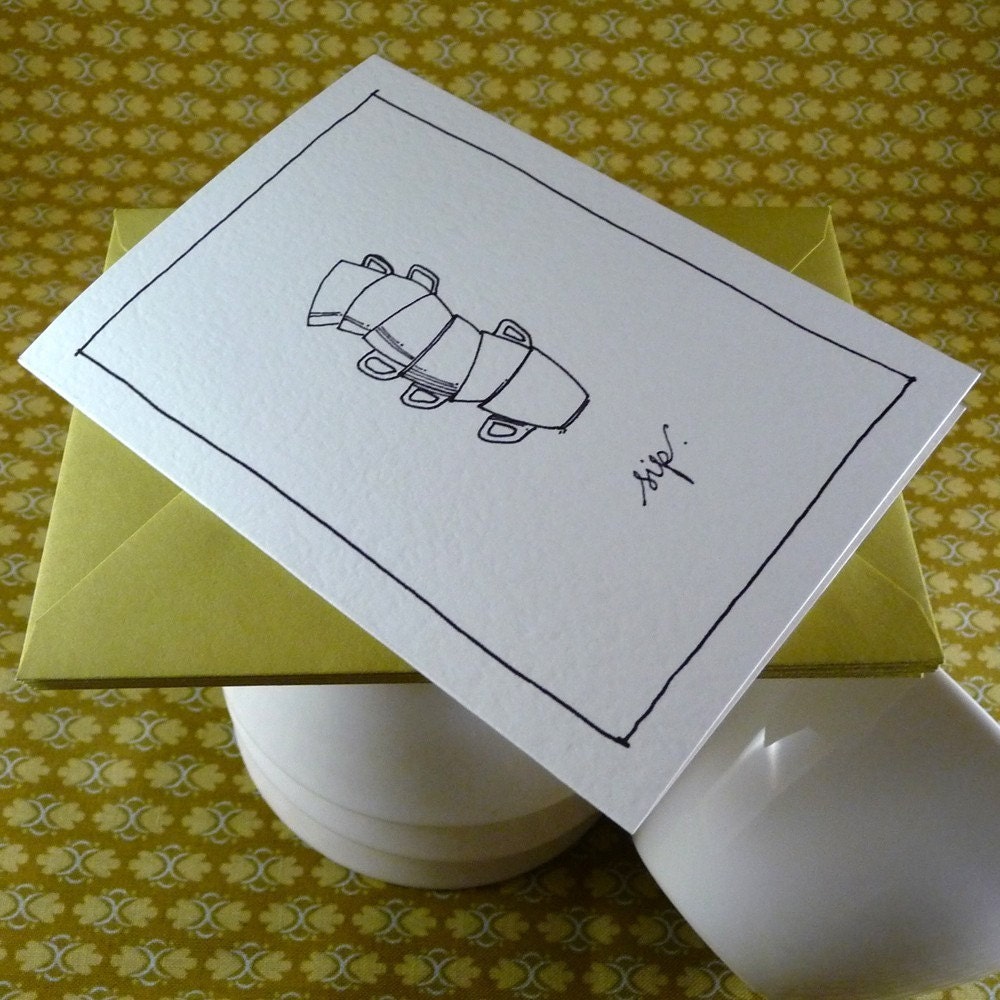 Stacked Cups Notecard Set