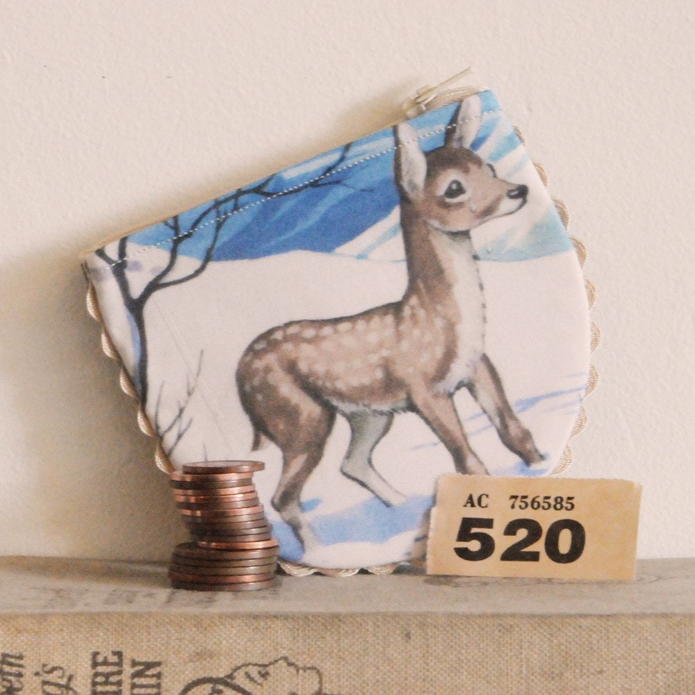 Doe A Deer Handmade Coin Purse