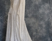Tara, a Medieval, Elvish, Renaissance, Pagan, Pre Raphaelite, Custom Made Wedding Gown in Ivory