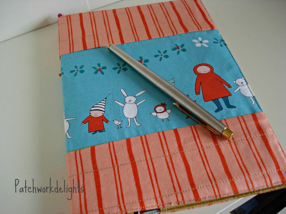 Fabric covered notebook
