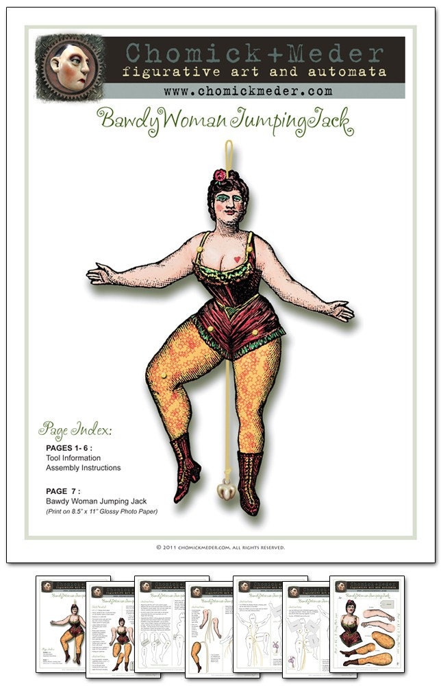 Bawdy Woman Jumping Jack Kit