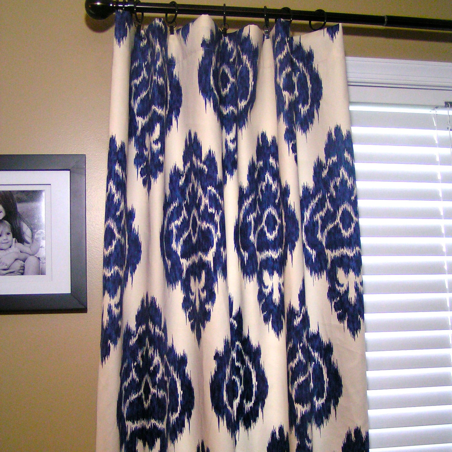 blue ikat fabric