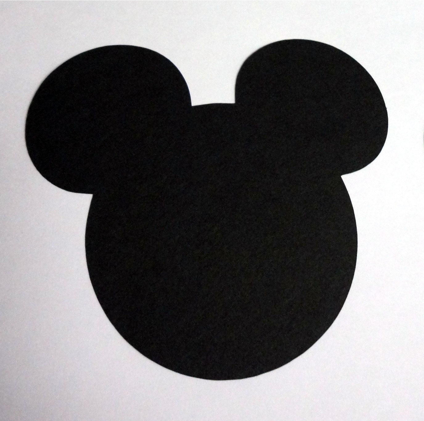 30 5" Mickey Mouse Head Silhouettes Black Cutouts Die Cut Paper Crafting Scrapbooking Confetti Card Making Supplies