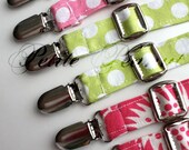 Little Guy Adjustable SPRING EASTER Suspenders- Pink and Green Collection - You pick the fabric  - (All Sizes) - Baby Boy Toddler