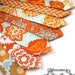 Big Guy Necktie Tie - Orange and Aqua Collection - (MENS size) - Custom Order - Wedding - Photo Prop