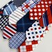 Little Guy Necktie Tie - LIBERTY Collection - (4- 6 years) - Baby Boy Toddler - Wedding - Photo Prop- 4th of July