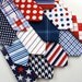 Little Guy Necktie Tie - LIBERTY Collection - (4- 6 years) - Baby Boy Toddler - Wedding - Photo Prop- 4th of July