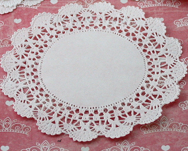4 Inch Paper Lace Doilies - 25
