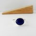 Lapis Lazuli Ring. Sterling Silver Blue Stone Ring.  Natural Gemstone Ring. Simple jewelry