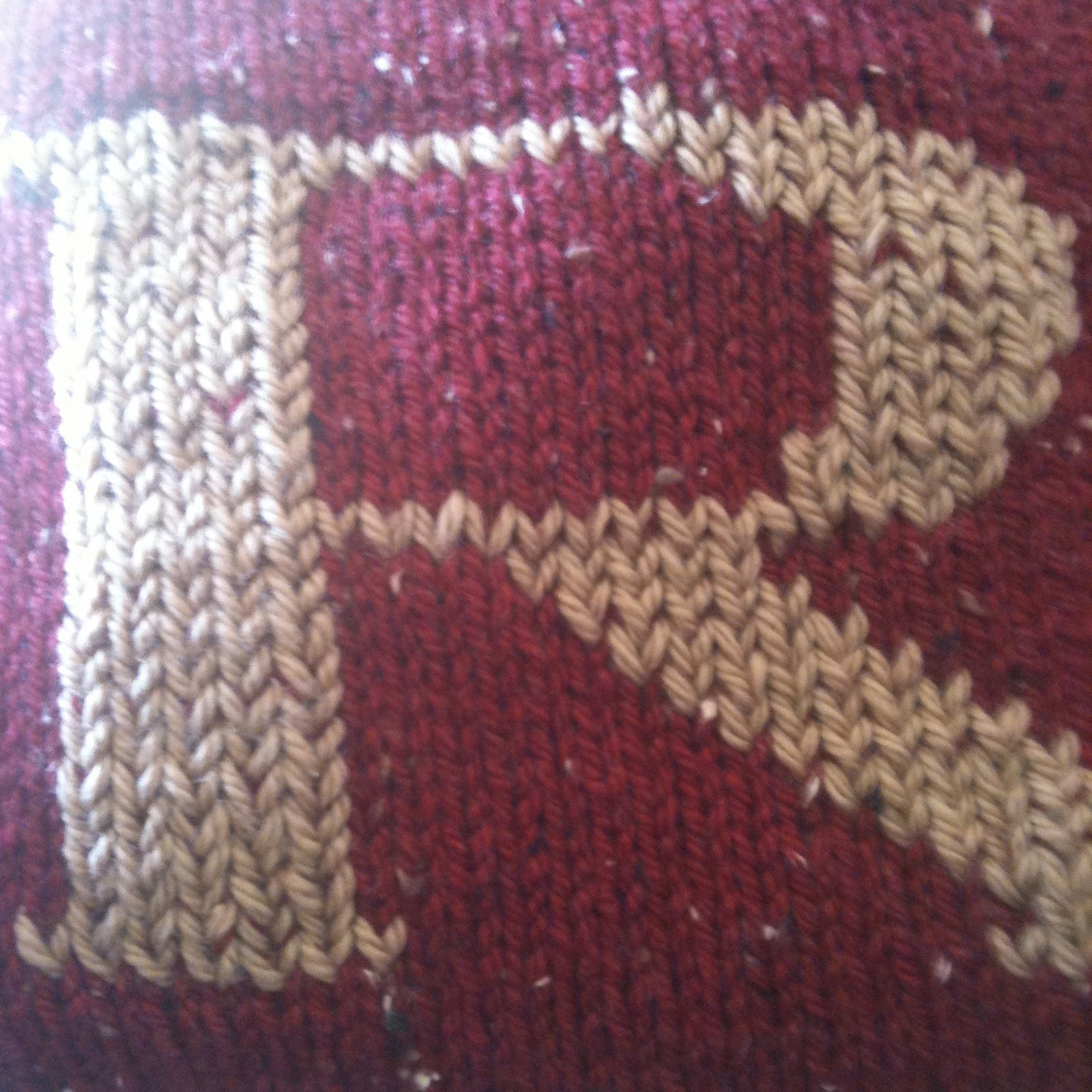 Made to Order - Sweater with Letter -Red and Gold - Knitted - Monogram - Pullover -  Weasley Jumper
