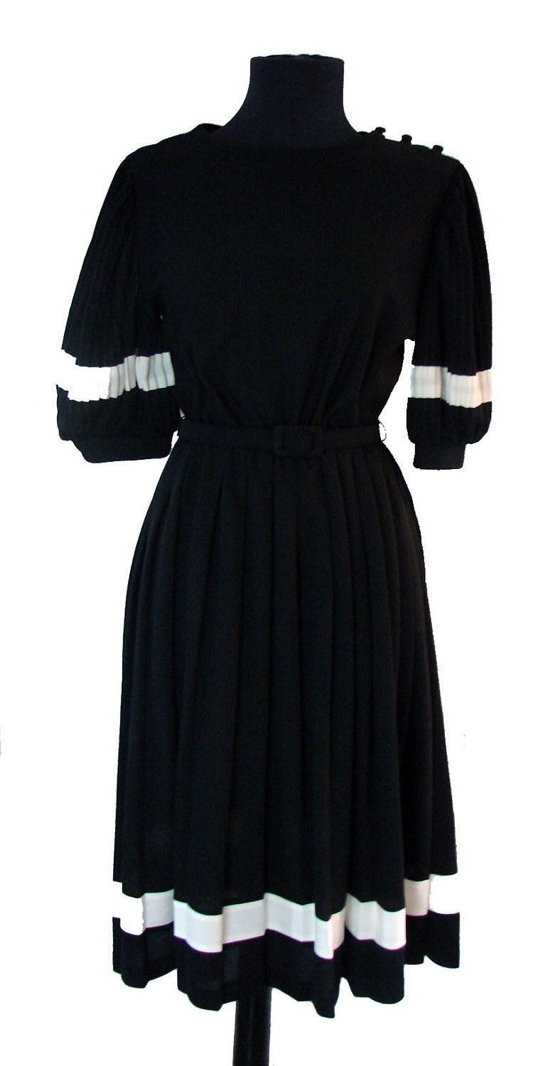 One of a Kind Vintage Pleated Dress-On Sale