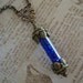 RAVENCLAW HOUSE POINTS - Wizarding Inspired House Points Necklace Antiqued Brass Sapphire Blue Stones Quidditch Hogwarts Swarovski