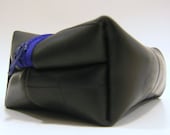 Eco Rubber Boxy Pouch in Blue - Ships in 72 hrs of payment