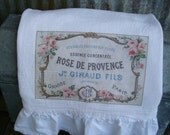 Floursack,Tea Towel, Cottage, Shabby Chic,French, Farmhouse, Ruffled