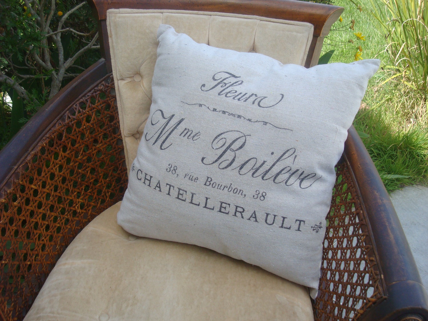 Handmade French, Cotage Chic Sham ONLY (18x18)