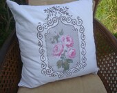 Shabby Chic Cottage Pillow Sham ONLY (20x20)