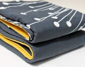 Modern Baby Floor Playmat. Grey and Yellow. Non-Toxic Materials