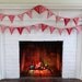 Christmas Pennant Advent Calendar. Handmade by Peppermint Pinwheels