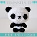 Panda Amigurumi Crochet PATTERN