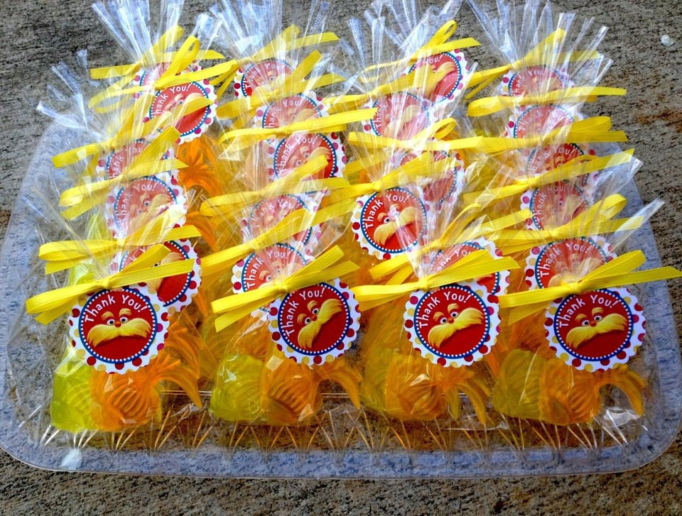 Printable Favor Tags - Dr. Seuss Lorax Birthday Party Line - Stick to Your Story