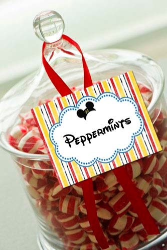 Buffet Labels Candy - Mickey Mouse Birthday Party Line - Stick to Your Story