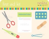 Clip art set - First aid kit