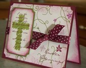 Handmade Easter Card with Scripture or Sympathy, Stampin Up RENEWED FAITH