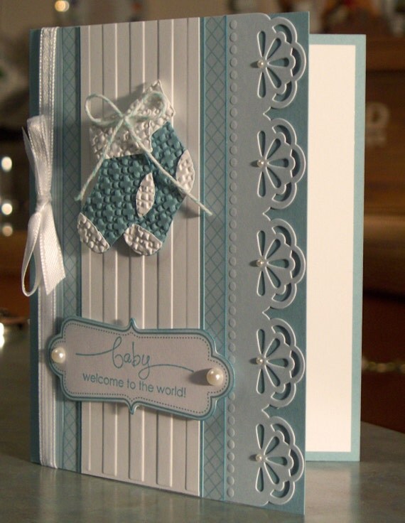New Baby Boy or Girl Congratulations Card - Stampin Up A Word for You