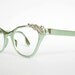 Vintage Mint Green Tura Cat Eye Glasses