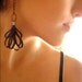 Captivates Me - Seductive Black silk trendy own design earrings