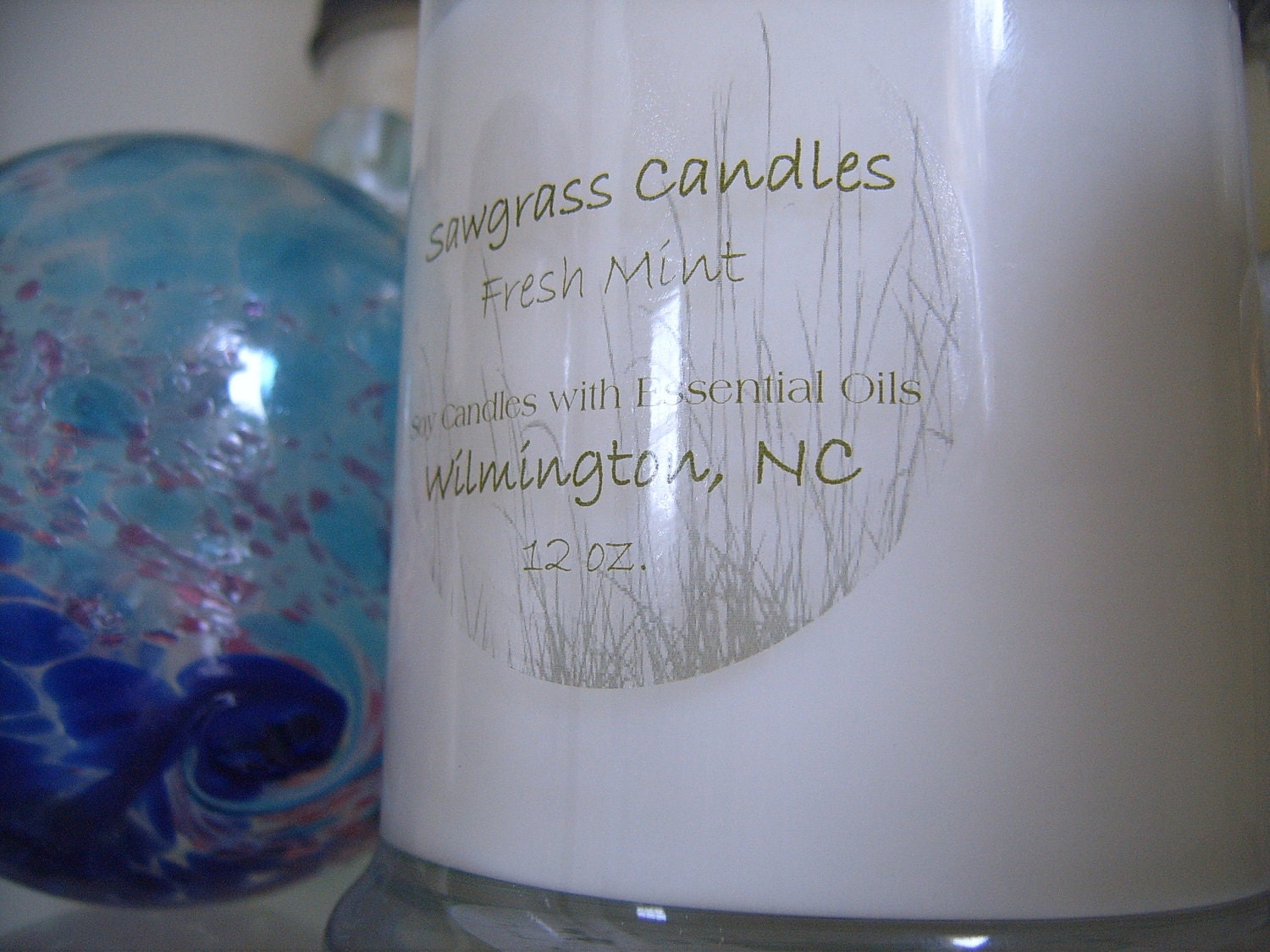 Soy Wax Candle - Garden Mint - 12oz scented with Essential Oils